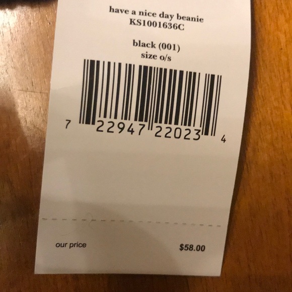 NWT Kate spade Pom Pom hat